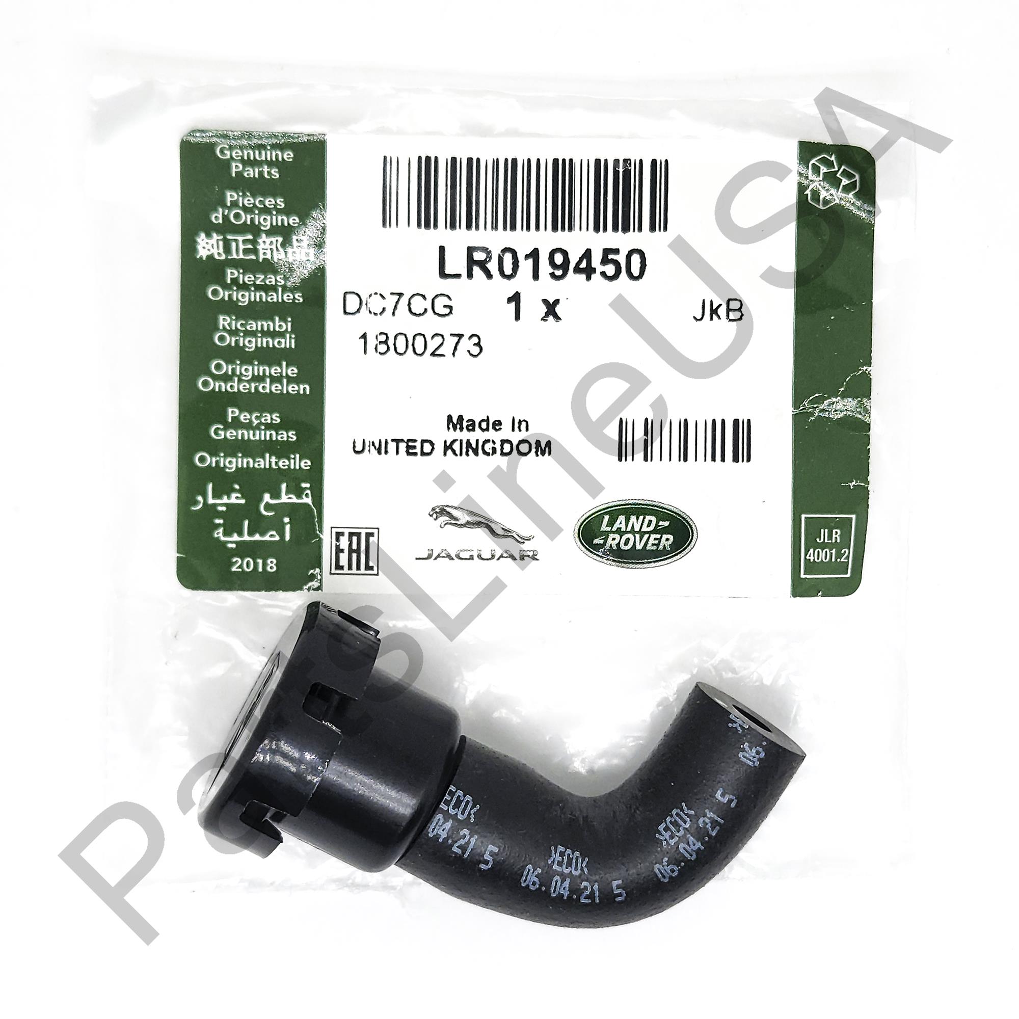 Picture of Genuine Land Rover Vent Tube Valve Differential Hose LR019450